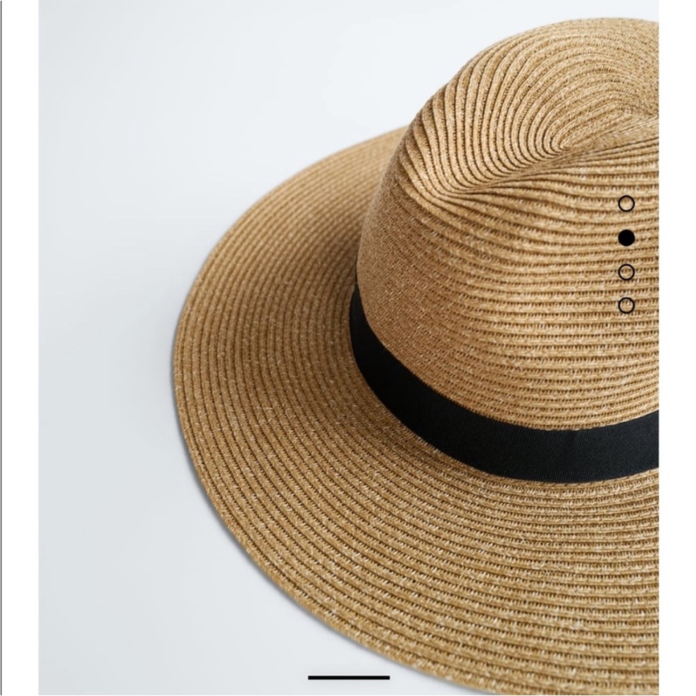 NWOT Zara Hat- band woven trim hat - Picture 3 of 11